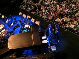 In between sets with Chick Corea and JLCO with Wynton Marsalis at Rose Theater NYC (April 2018)
