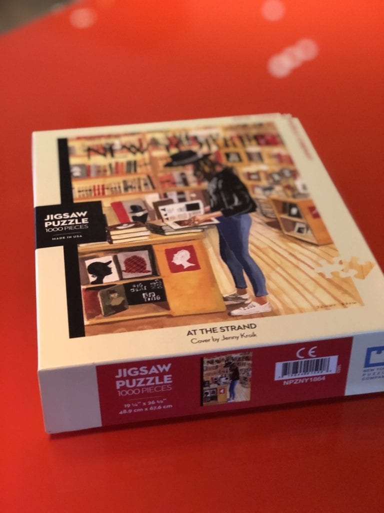 a jigsaw puzzle box