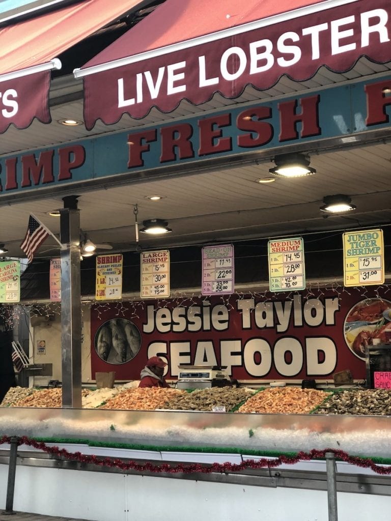 the fish market live lobster storefront