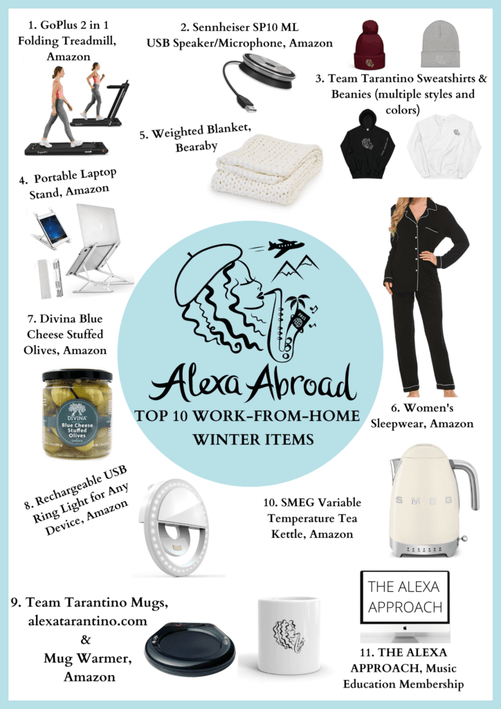 Alexa Abroad Top 10 Work From Home Winter items