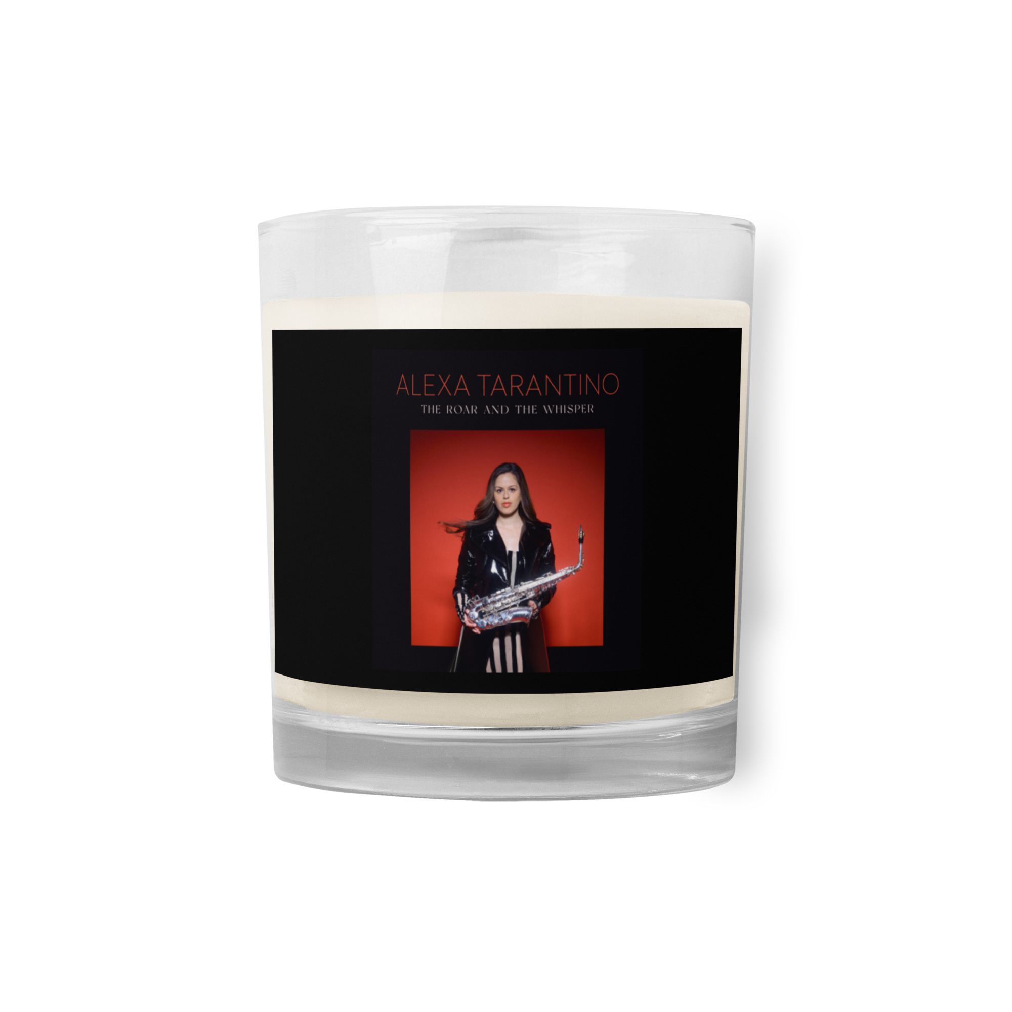THE ROAR AND THE WHISPER Glass jar soy wax candle